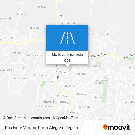 Rua Ivete Vargas mapa
