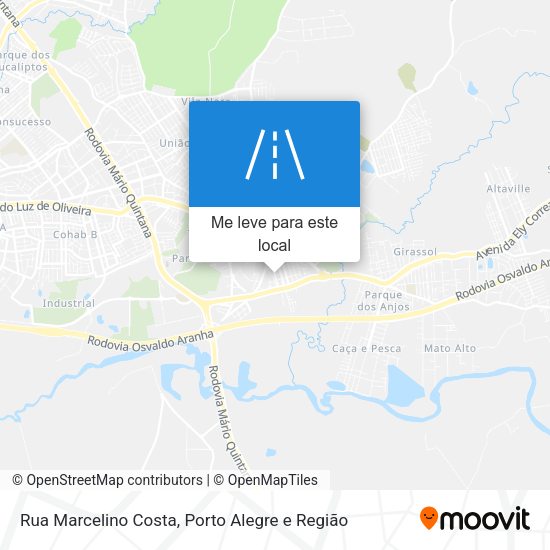 Rua Marcelino Costa mapa