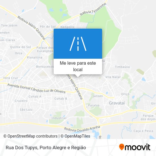 Rua Dos Tupys mapa