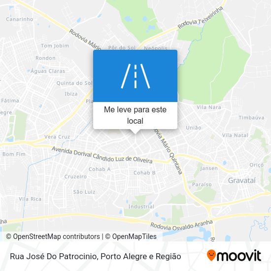 Rua José Do Patrocinio mapa