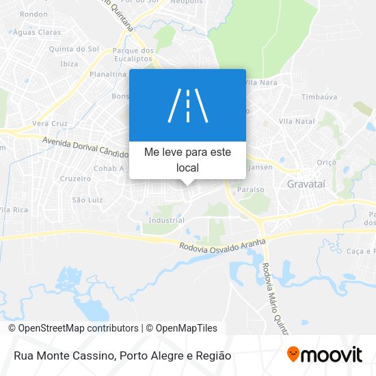 Rua Monte Cassino mapa