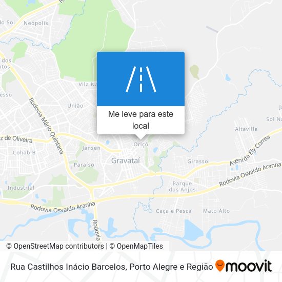 Rua Castilhos Inácio Barcelos mapa
