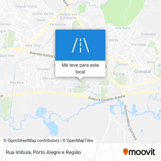 Rua Imbuia mapa