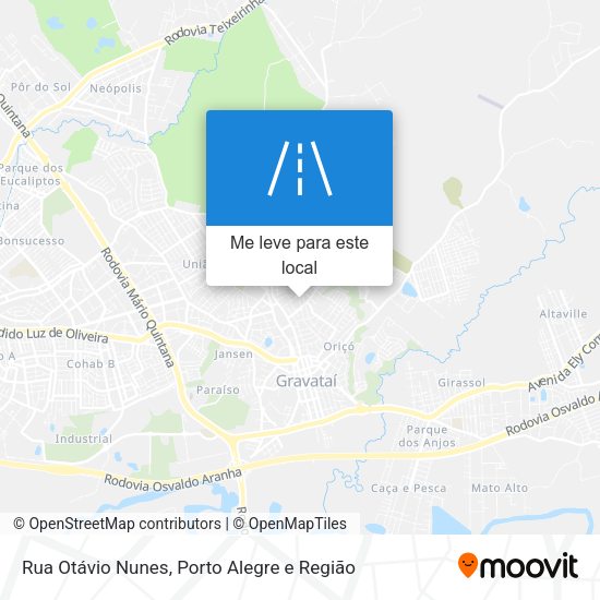 Rua Otávio Nunes mapa
