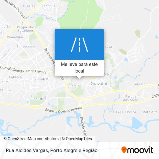 Rua Alcides Vargas mapa