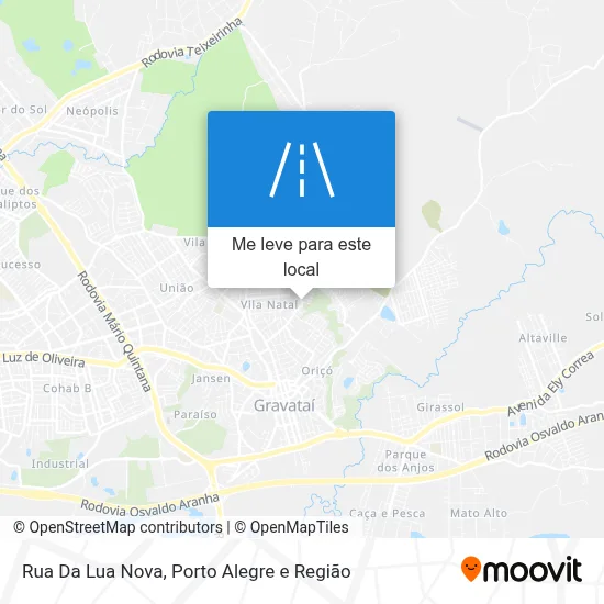 Rua Da Lua Nova mapa