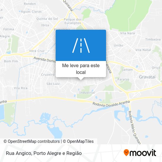 Rua Angico mapa