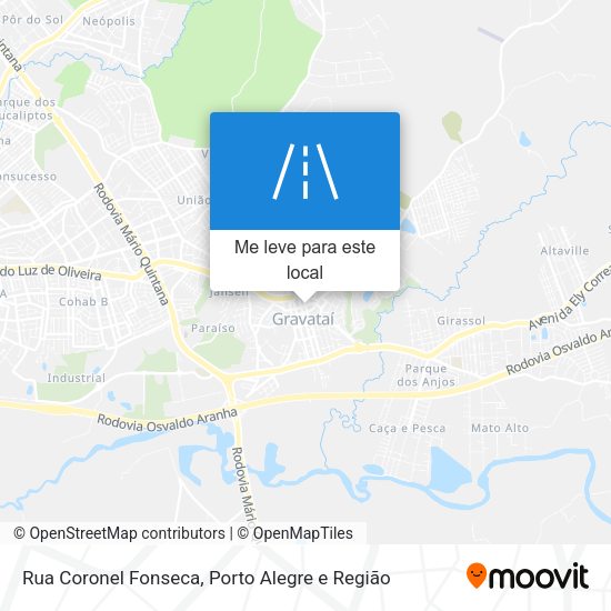 Rua Coronel Fonseca mapa