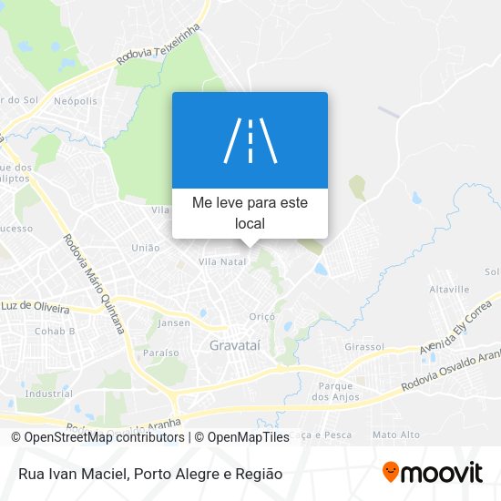 Rua Ivan Maciel mapa