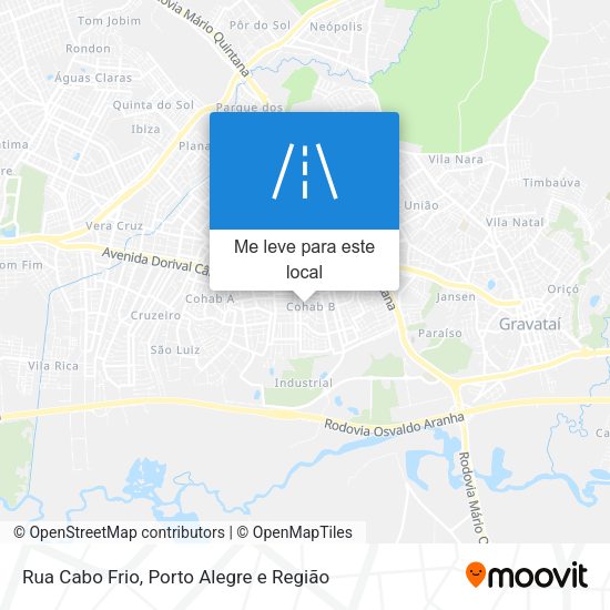 Rua Cabo Frio mapa
