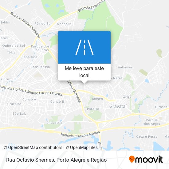 Rua Octavio Shemes mapa