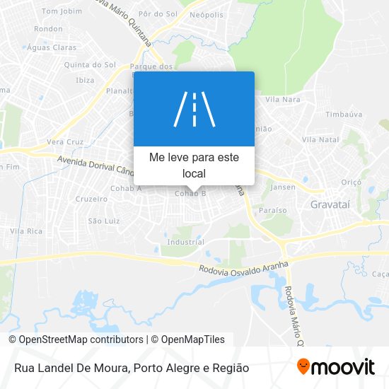 Rua Landel De Moura mapa