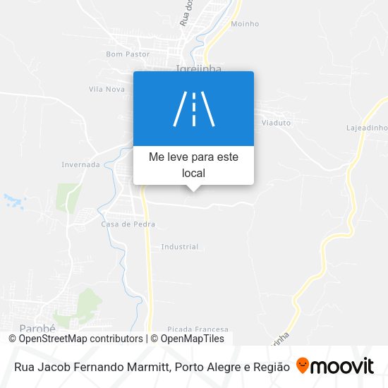 Rua Jacob Fernando Marmitt mapa