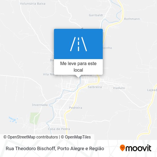 Rua Theodoro Bischoff mapa
