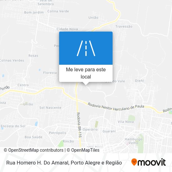 Rua Homero H. Do Amaral mapa