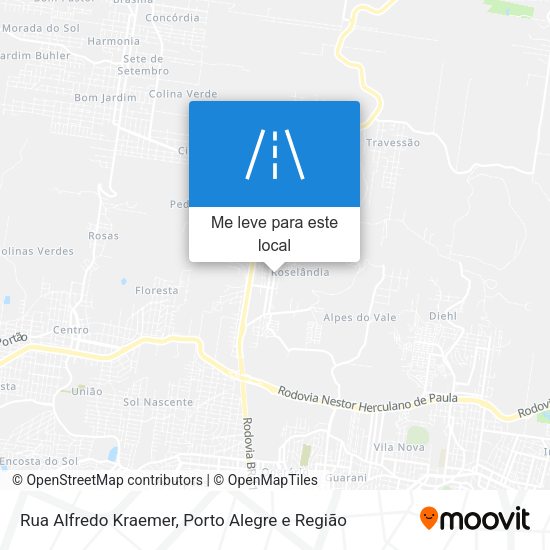 Rua Alfredo Kraemer mapa