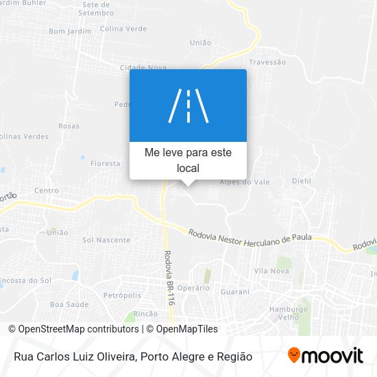 Rua Carlos Luiz Oliveira mapa