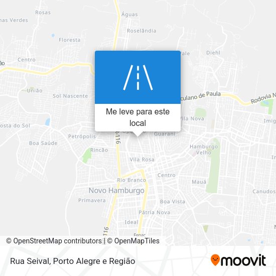 Rua Seival mapa