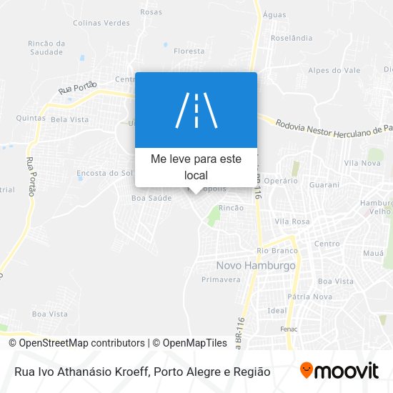 Rua Ivo Athanásio Kroeff mapa