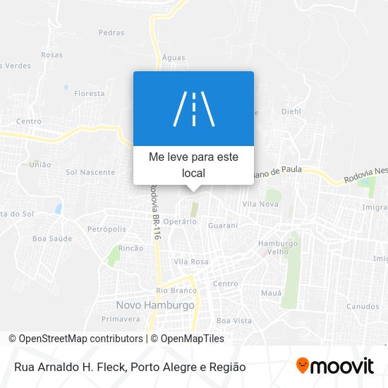 Rua Arnaldo H. Fleck mapa