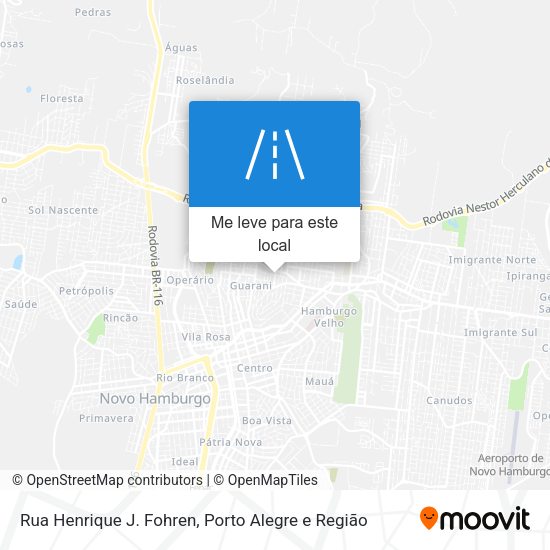 Rua Henrique J. Fohren mapa