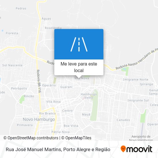 Rua José Manuel Martins mapa