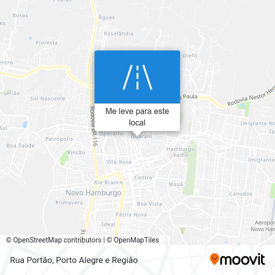 Rua Portão mapa