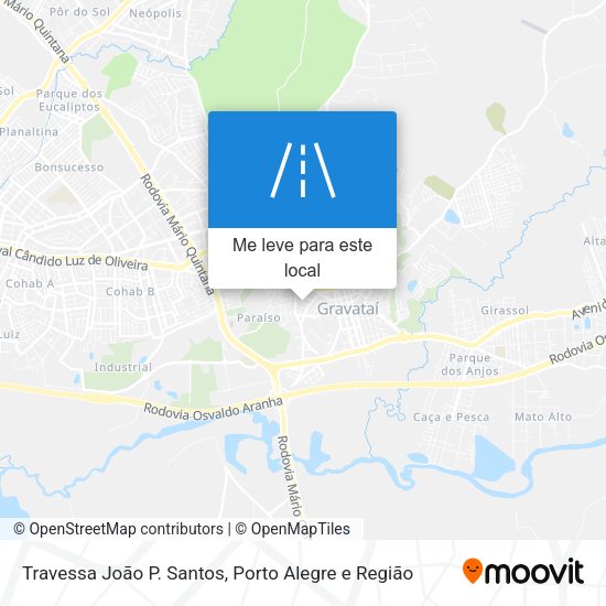 Travessa João P. Santos mapa