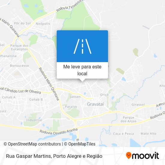 Rua Gaspar Martins mapa