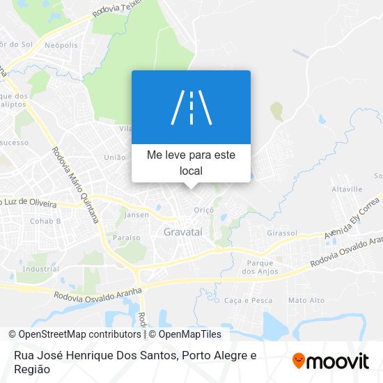 Rua José Henrique Dos Santos mapa
