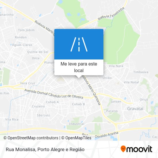 Rua Monalisa mapa