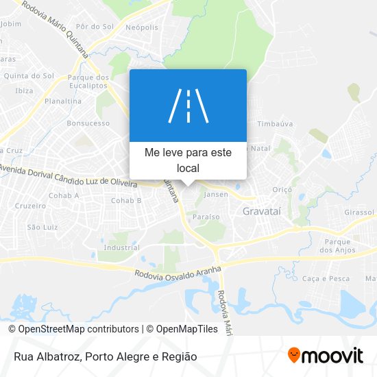 Rua Albatroz mapa