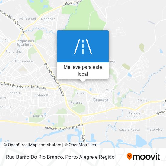 Rua Barão Do Rio Branco mapa