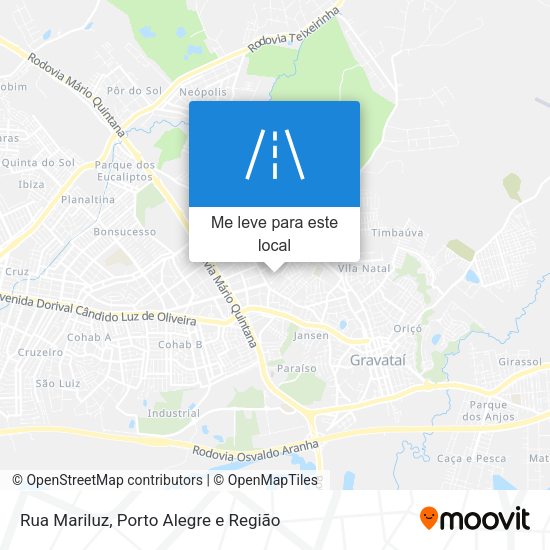 Rua Mariluz mapa