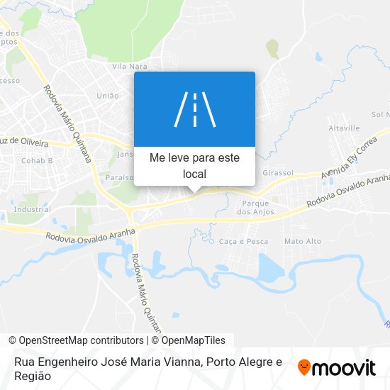 Rua Engenheiro José Maria Vianna mapa