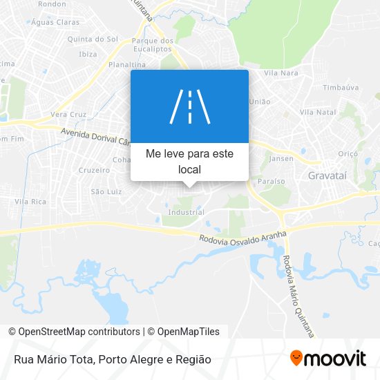 Rua Mário Tota mapa