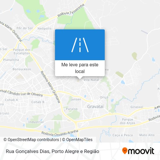 Rua Gonçalves Dias mapa