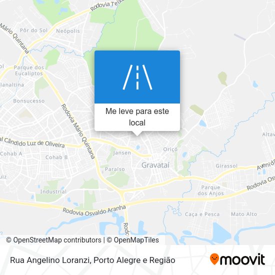 Rua Angelino Loranzi mapa