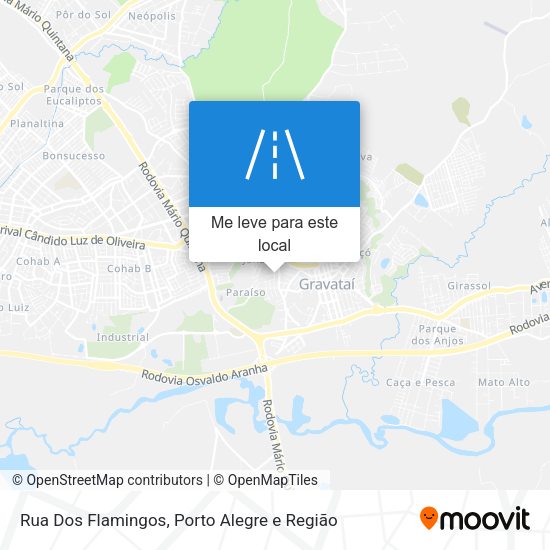 Rua Dos Flamingos mapa
