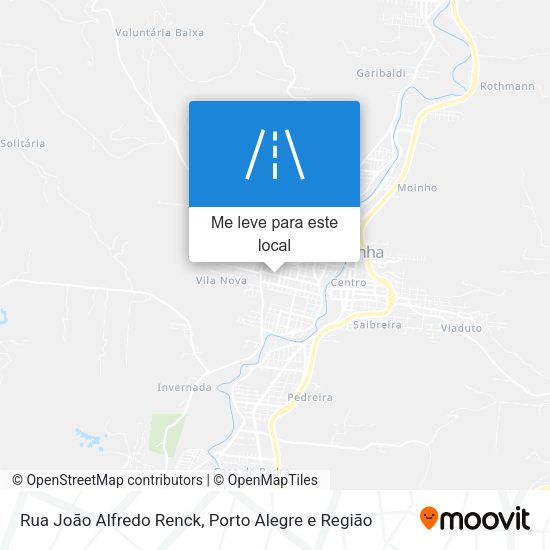 Rua João Alfredo Renck mapa