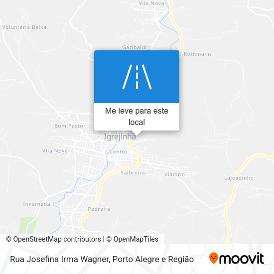 Rua Josefina Irma Wagner mapa