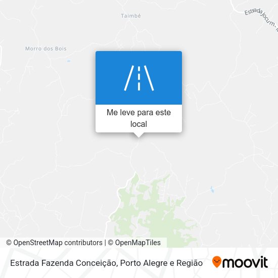 Estrada Fazenda Conceição mapa