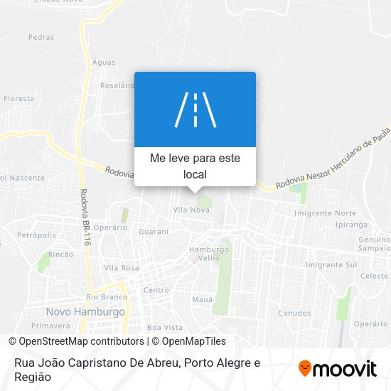 Rua João Capristano De Abreu mapa