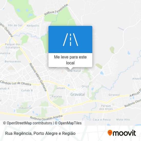 Rua Regência mapa