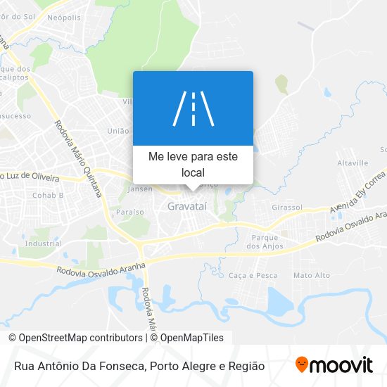 Rua Antônio Da Fonseca mapa