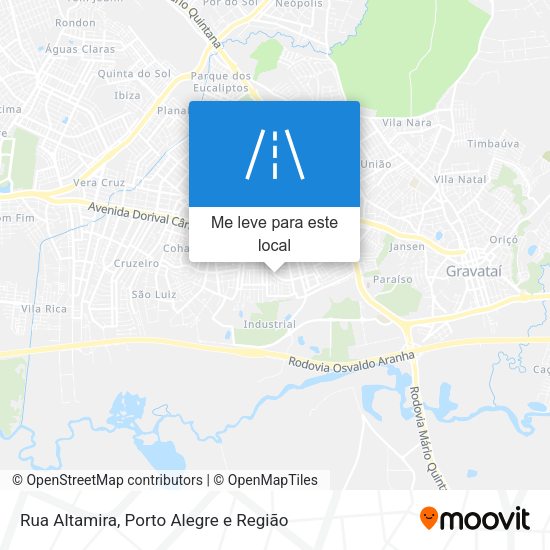 Rua Altamira mapa