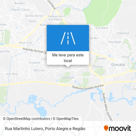 Rua Martinho Lutero mapa