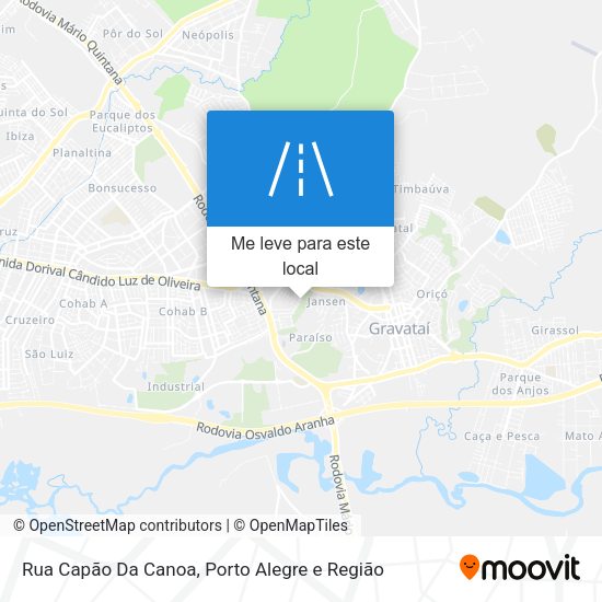 Rua Capão Da Canoa mapa