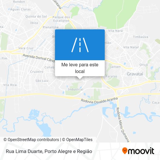 Rua Lima Duarte mapa