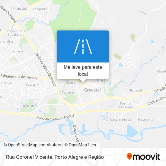 Rua Coronel Vicente mapa